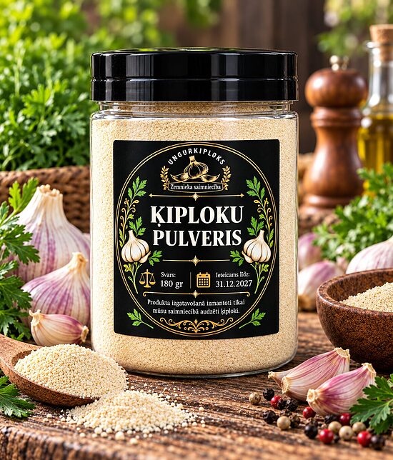 Ķiploku pulveris 180gr