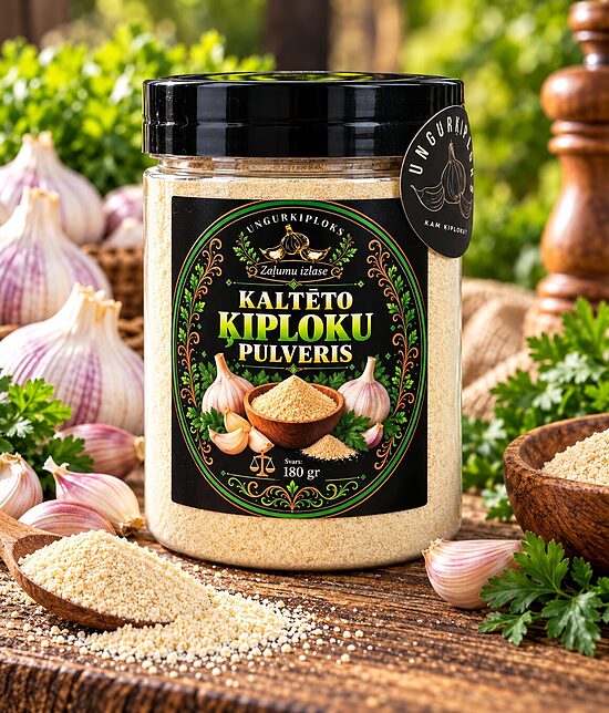 Ķiploku pulveris 180gr